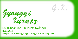 gyongyi kurutz business card